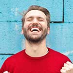 Satisfied client portrait